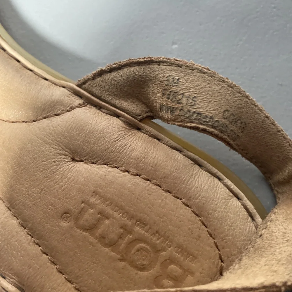 Born Alice Women's Leather Ankle Wrap Sandals Size 8